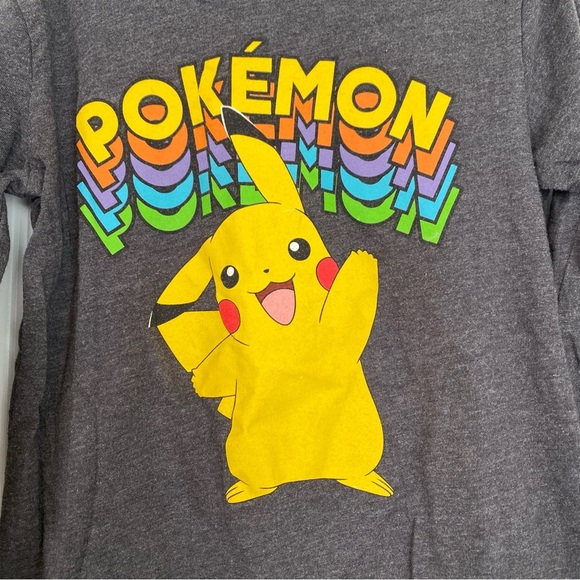 Jumping Beans Little Boys Gray Pokemon Long Sleeve Shirt Size 6 - Picture 2 of 4